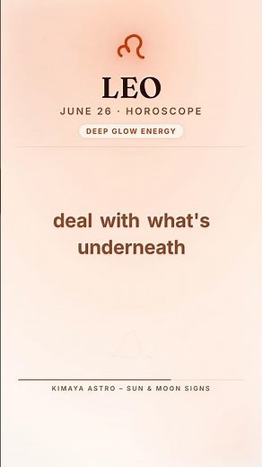 Leo Horoscope Today — June 26 ♌ | Kimaya Astro – Sun & Moon Signs #Shorts