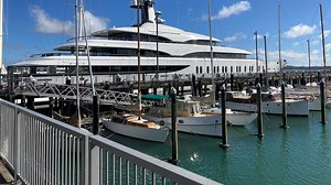 James Packer’s $350m superyacht IJE docks in Auckland