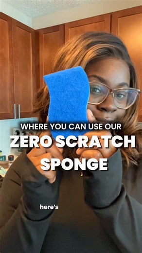 Our Zero Scratch sponges can be used on more than just dishes. Watch this to learn more about our Zero Scratch sponges. 💪✨ #cleantok #cleaningtiktok #cleaningtips