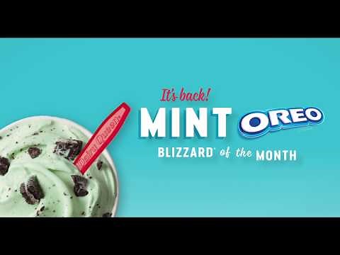 Dairy Queen Mint Oreo Blizzard TREAT