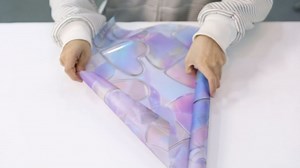 Window Privacy Film 17.5 x 39.4 Inch Frosted Static Cling Glass Film, Rainbow Decorative Window Covering for Bathroom