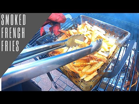 How to smoke french fries | Quick fries in the barrel smoker