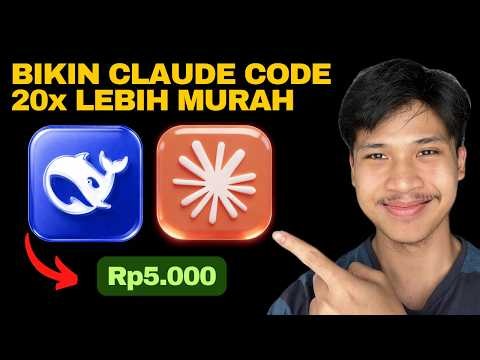 TUTORIAL pake Deepseek V4 di Claude Code untuk bikin app apapun - MURAH BANGET!