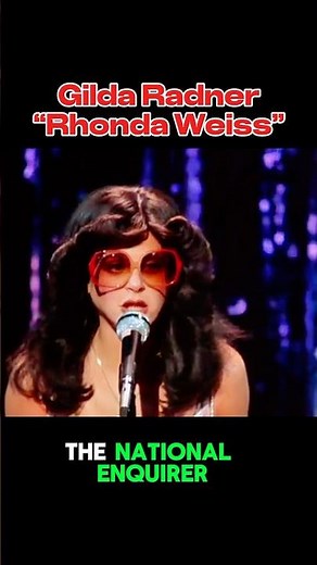 Gilda Radner as Rhonda Weiss in an Ode to Saccharine #lovegilda #comedy #SNL #funny #gildaradner