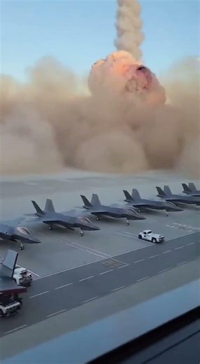 Missile Shock Wave At Air Force Base