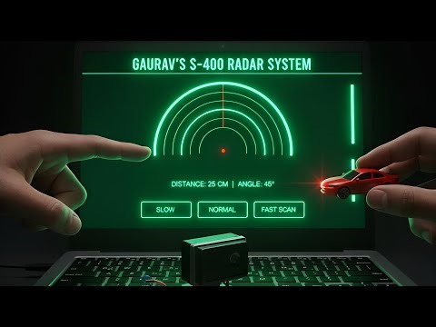 🚀 Live Diy S-400 Radar System using Node-MCU #gauravarduino #radar #s400 #arduino #wifi #live #tech