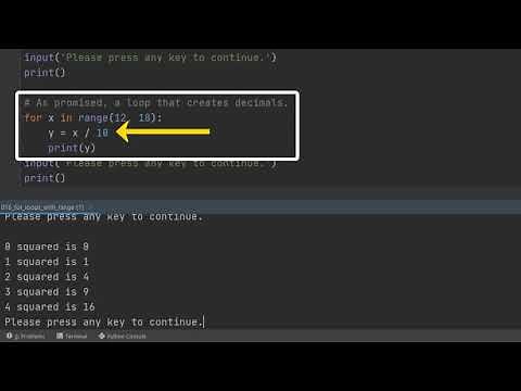 Python 016 - FOR Loops with RANGE