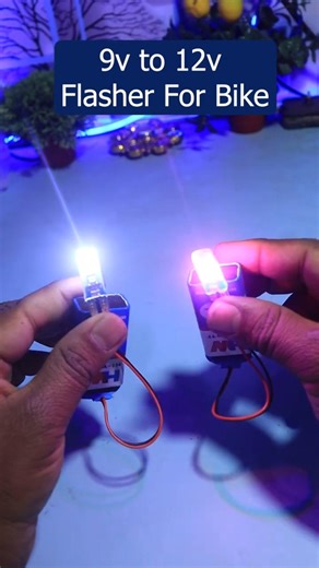 9v RGB Light Flasher With 9v Battery | For Bike Lightings, Home Decorations, DIY Hobby Projects