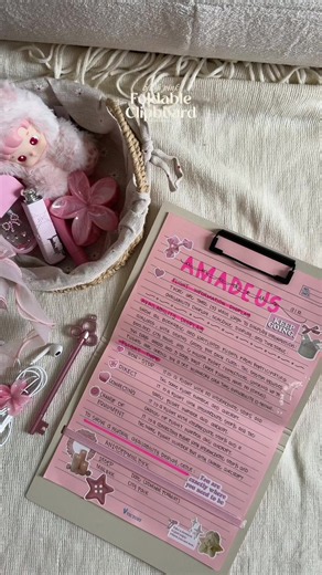 Foldable clipboard for small bag girlies 🎀 #backtoschool #schoolsupplies #foldableclipboard #clipboard #fileorganizer @Deli PH