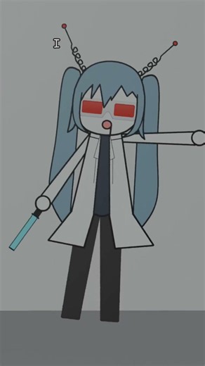 I am Hatsune Miku #vocaloid #hatsunemiku #animation #music #meme