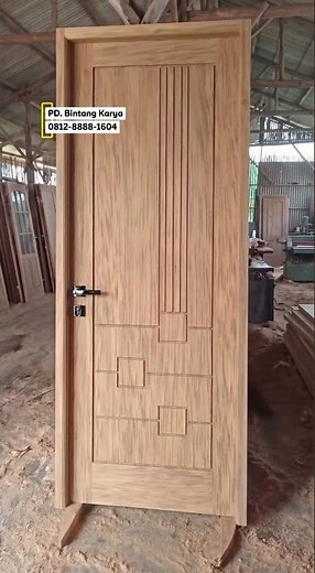 New Minimalist Merbau Door Design