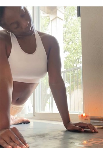 Mid-week check-in 🧘🏾‍♀️✨ Sometimes I just need to pause, stretch, and breathe — even if it’s just for a few minutes. Yoga and aromatherapy have become my favorite midday reset, helping me realign with that mind-body connection 🤍 And whether they’re lit or not… these candles from @SacredVibeCandles fill my whole space with the softest, most grounding vibes. Aromatherapy really does set the tone for the rest of my day 🕯️ Taking this moment to remind you: you’re doing better than you think🌼 Wh
