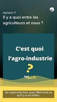 What is the agri-food industry? #agrifood