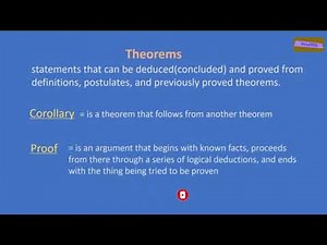 What are Postulates, Theorems, Undefined n' Defined Terms? | Geometry - Part 1