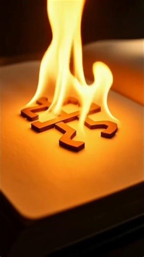 WOW! what's that?🔥#FireMagic #BookFire #MagicalFire #RealisticFire #Satisfying #Shorts #2025