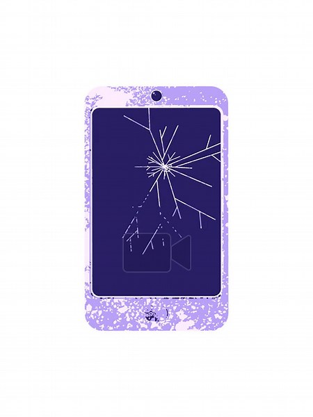 pressure popping animation of cracked cell phone graphic Stock Video Footage - Alamy