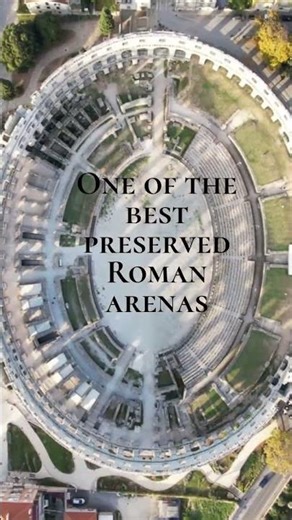 This Roman Arena Still Stands 🇭🇷 (2,000 Years Later) #croatia #romanempire #arenapula