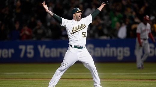 Oakland Athletics pitcher Mike Fiers tosses a no-hitter against Cincinnati Reds
