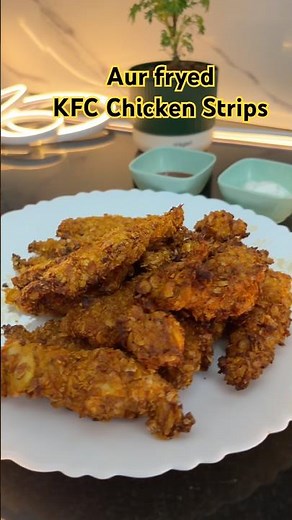 Air Fryer Chicken Strips | Crispy, Juicy and High protein Recipes #shorts