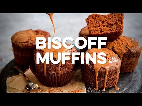 Super Easy 3 Ingredient Biscoff Muffins | Supergolden Bakes