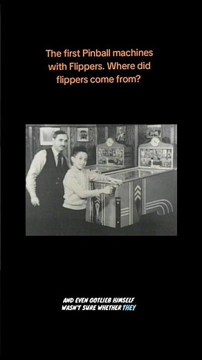 Where exactly did the flipper come from in Pinball? Is this the first flipper game? #pinball