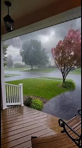 Porch rain with wind rushing and thunder rolling—nature putting on a full show right in front of you 🌧️🌬️⚡🪑✨ | Inaturesgram