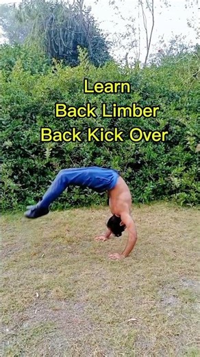 Back Limber/ Back Kick Over/ Back Walk Over Tutorial 🔥 #shorts
