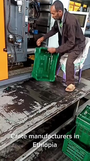Plastic products manufacturing in Ethiopia #plastic #injectionmolding #injectionmould #crate #recycling #industrialmachinery