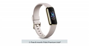 sharafdg.com: Fitbit FB422GLWT Luxe Fitness Tracker Soft Gold/White