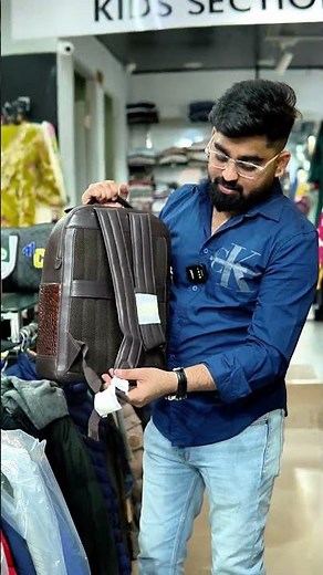 Luxury Leather Bagpack | Premium Export Surplus Clothing At 90% Off