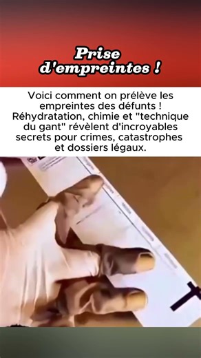 Prise d'empreintes !