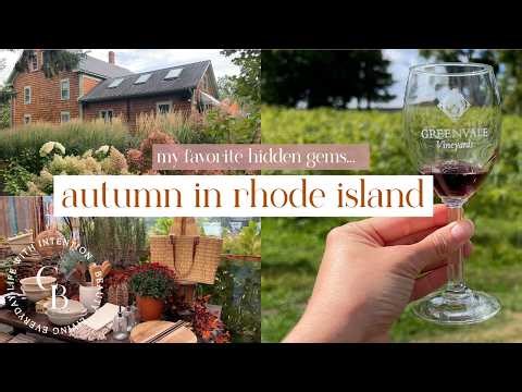 Autumn Day in Rhode Island: Wineries, Flowers & Cute Cafes 🍇