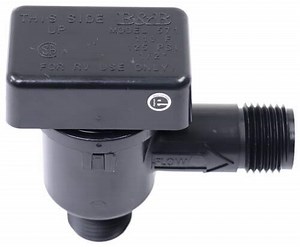 B&B RV Tank Flusher Diverter Valve and Plate Assembly - Black B and B Molders RV Black Tank Cleaner