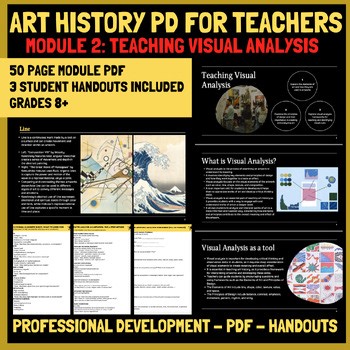 Professional Development for Art Teachers   3 Student Handouts (Grades 8 )