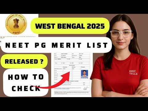 wb neet pg merit list 2025 | west bengal neet pg state merit list 2025