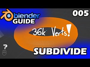 GEOMETRIE UNTERTEILEN? = SUBDIVIDE!🏆 The Blender Guide (Blender Tutorial Deutsch / German) [S1-E005]