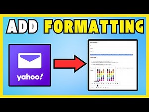 How To Add Formatting To Yahoo Email - Colors And Bullets