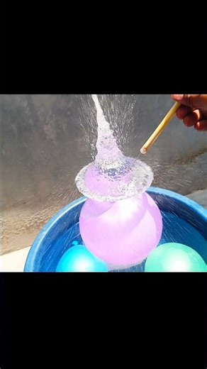 ​Balloon popping with pin