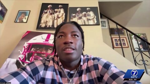 Husker running back Emmett Johnson talks with KETV Sports ahead of NFL draft