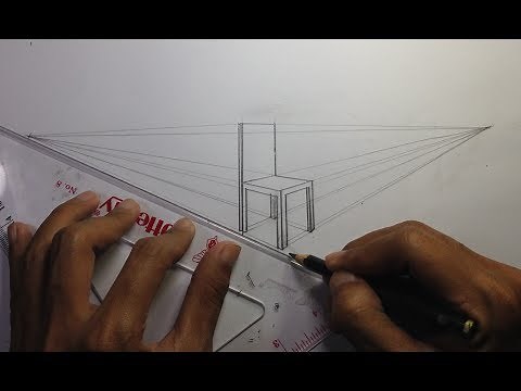 How To Draw a Chair in Two Point Perspective
