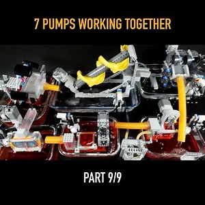 Automating Lego Water Pumps - Combining the different pump types, flow rates, motor speeds and pump speeds to work together. Part 9 of 9. #bricktechnology #bricktechnologyshorts #lego #archimedesscrew #CentrifugalPump #ChainPump #PistonPump #waterwheel #externalgearpump #peristalticpump #legowaterpump #legocivilengineering #waterworks #fyp #civilengineering #civilengineeringstudent #civilengineeringstudents | Brick Technology
