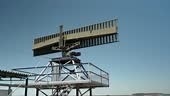 Military rotating radar for airline tracking and traffic movement....