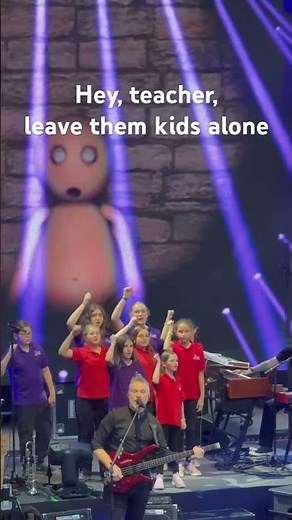 Brit Floyd performs at Red Rocks with the help of a local choir. Hey, teacher, leave them kids alone