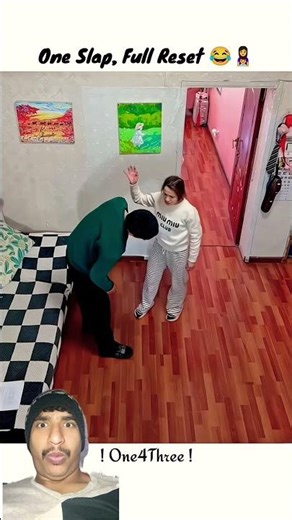 One slap, Full Reset 🤣🤪 #funny #comedy #shorts