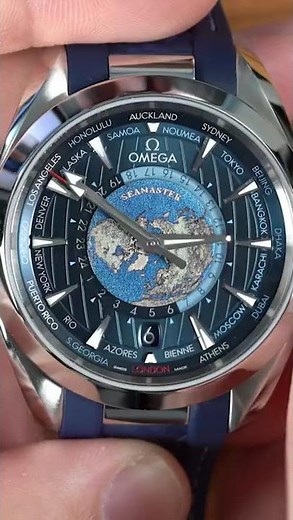 Here is how to set the OMEGA Aqua Terra Worldtimer's Worldtime Function!