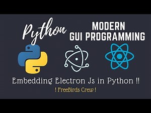 🔵Modern GUI Using Python and Embedding ElectronJS in Python | FreeBirdsCrew | NodeJS | Bonus Library