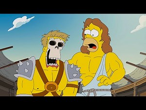 Homer First Gladiatorial Fight - Simpsons 32x02