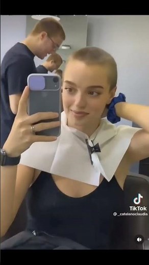 Boyfriend and girlfriend get buzzcut together | #buzzcut #headshave #dyehair #buzz