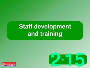 Staff development and training - SlideServe