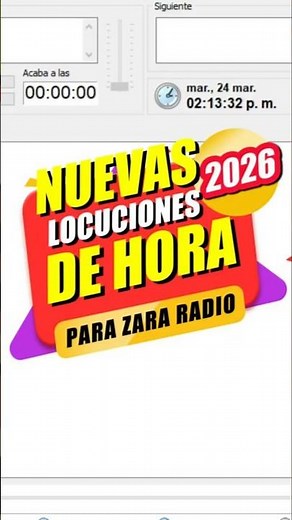 Nuevas locuciones de hora 2026 para zara radio